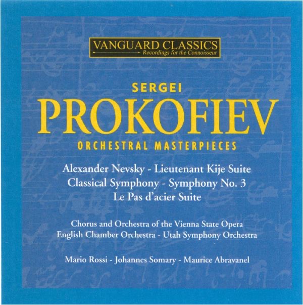 Обложка альбома «Prokofiev: Orchestral Masterpieces» — Ana Maria Iriarte, English Chamber Orchestra, Mario Rossi, Orchestra of the Vienna State Opera & Chorus of the Vienna State Opera