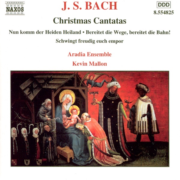 Обложка альбома «Bach: Christmas Cantatas» — Aradia Ensemble, Christopher Dawes, Ernest Bloch & Kevin Mallon
