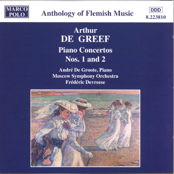 Обложка альбома «Greef: Piano Concertos Nos. 1 and 2» — Andre de Groote, Frédéric Devreese & Moscow Symphony Orchestra