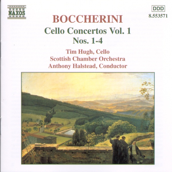 Обложка альбома «Boccherini: Cello Concertos Vol. 1» — Anthony Halstead, Scottish Chamber Orchestra & Tim Hugh