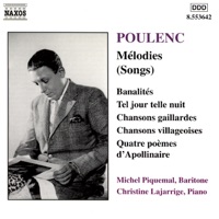 Poulenc: Melodies (Songs) - Christine Lajarrige & Michel Piquemal