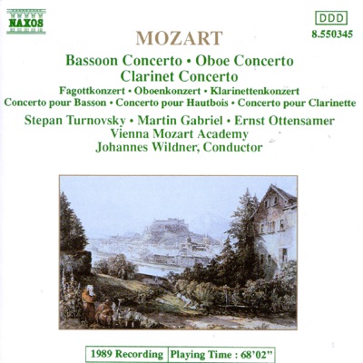 Mozart: Bassoon Concerto, Oboe Concerto, Clarinet Concerto