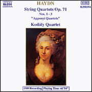 Haydn: String Quartets Op. 71, Nos. 1-3 - Kodály Quartet