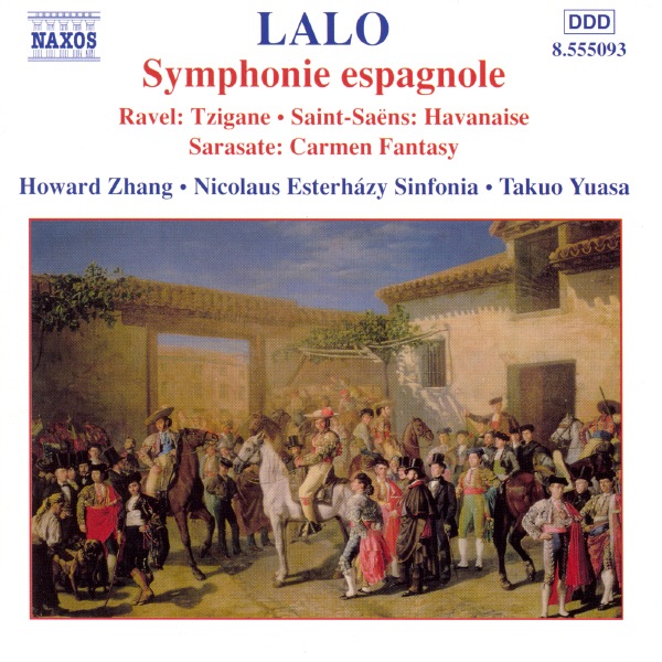 Обложка альбома «Lalo: Symphonie Espagnole - Ravel: Tzigane - Saint-Saens: Havanaise - Sarasate: Carmen Fantasy» — Nicolaus Esterházy Sinfonia & Takuo Yuasa