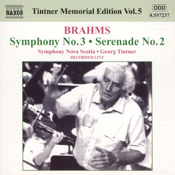 Обложка альбома «Brahms: Symphony No. 3 & Serenade No. 2 (Tintner Edition 5)» — Georg Tintner & Symphony Nova Scotia