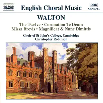 English Choral Music: William Walton by Choir of St. John's College, Cambridge, Christopher Robinson & Christopher Whitton album reviews, ratings, credits