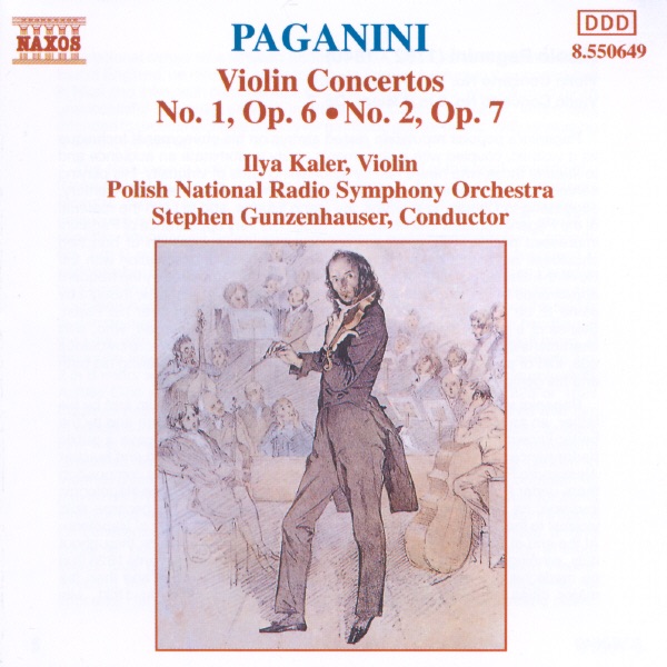 Обложка альбома «Paganini: Violin Concertos Nos. 1 & 2» — Ilya Kaler, Polish National Radio Symphony Orchestra & Stephen Gunzenhauser