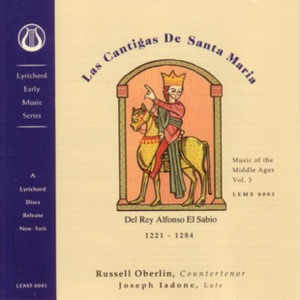 Music of the Middle Ages, Vol. 3: Las Cantigas de Santa Maria