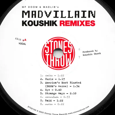 Madvillain Remixes: Koushik - Madvillain