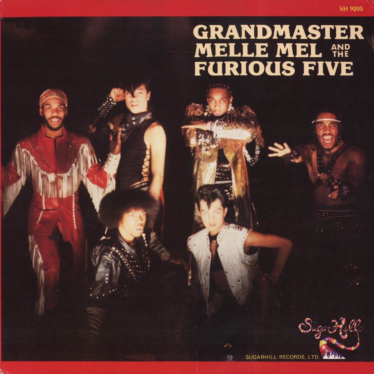 Vintage vinyl record cover - Grandmaster Flash & The Furious Five