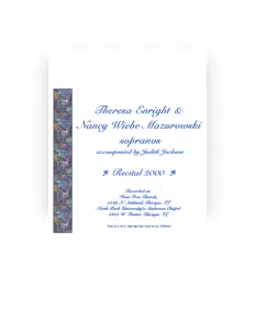 Dengarkan Theresa Enright & Nancy Wiebe Mazurowski, tonton video musik, baca bio, lihat tanggal tur & lainnya!