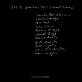 62 Mesostics Re Merce Cunningham (1971; Jack Briece, Vocalist) John Cage