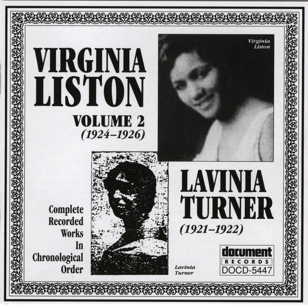 Virginia Liston Vol. 2 (1924-1926) Lavinia Turner (1921-1922)