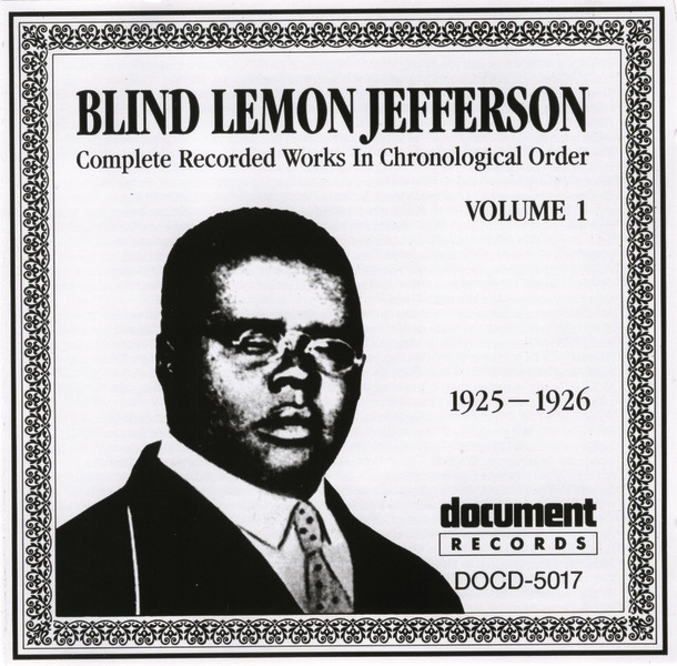 Blind Lemon Jefferson – Blind Lemon Jefferson Vol. 1 (1925 – 1926) Cover