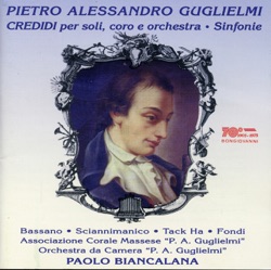 Orchestra da Camera Pietro Alessandro Guglielmi & Paolo Biancalana - Sinfonia in G Major: I. Allegro assai