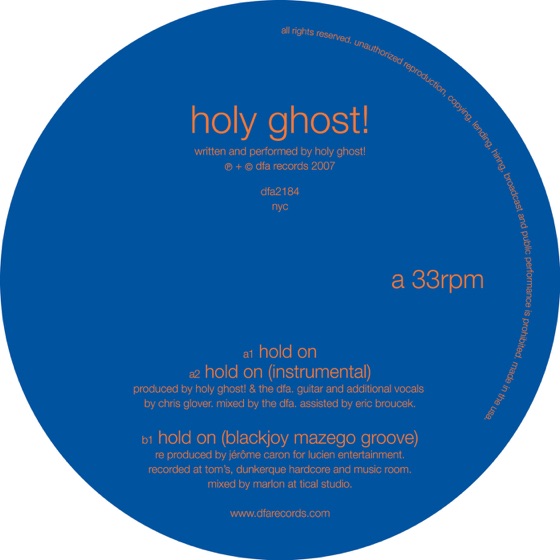 Cover artwork for Hold On (Instrumental)