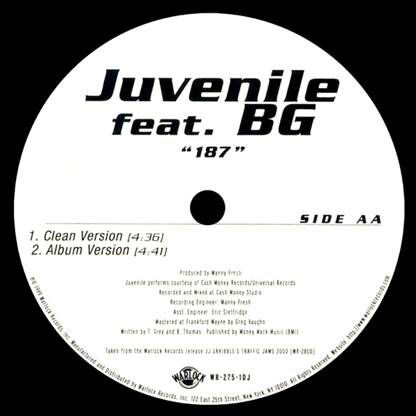 187 (feat. B.G.) - Single - Juvenile