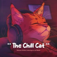 The Chill Cat Relaxes Whilst Listening to Lofi Beats - Lounge Music Café