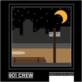 Canette au fond d'un square 901 crew