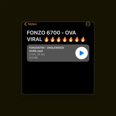Listen to Fonzo 6700, watch music videos, read bio, see tour dates & more!