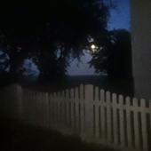 blurred moon