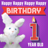 Happy Happy Happy Happy Birthday (One Year Old) - Hoppa The Happy Bunny