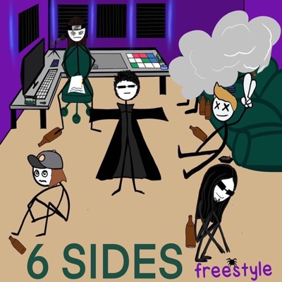 6 SIDES FREESTYLE (feat. balloon, ageofdom, Dirty Deluxe, Rylan Oz, dom baron, ZEEKE & Razor Ramon) - Single