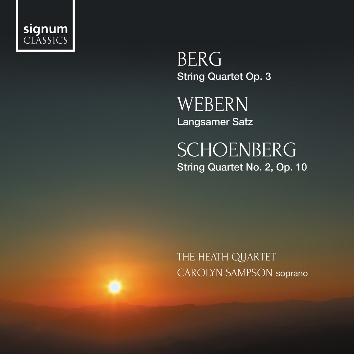 Berg String Quartet Webern Langsamer Satz Schoenberg String