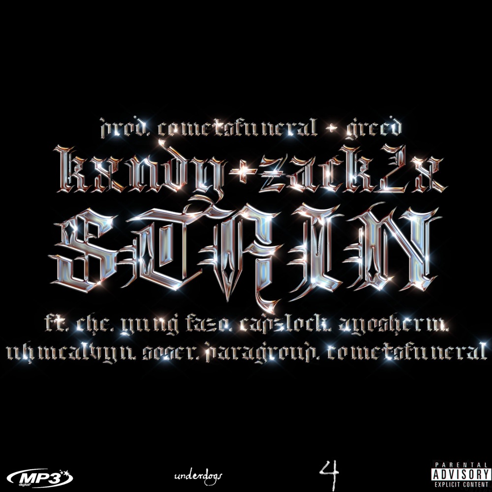 Обложка альбома «stain (feat. che, Yung Fazo, CapzLock, AyoSherm, Uhmcalvyn, soser, Paragroup & cometsfuneral) - Single» — Zack2x & kxndy
