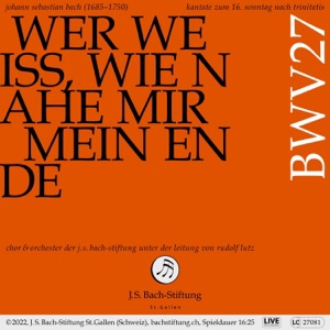 Wer weiß, wie nahe mir mein Ende, BWV 27: 3. Arie (Alt) - Willkommen! will ich sagen [Live]