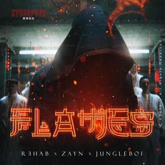 Cover artwork for Flames (feat. Jungleboi)