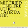 Alex Lutz Kantate zum Fest Mariae Reinigung, BWV 125 "Mit Fried und Freud ich fahr dahin": II. Arie. Ich will auch mit gebrochnen Augen (Alt) [Live] Bachkantate, BWV 125 - Mit Fried und Freud ich fahr dahin (Live) - EP
