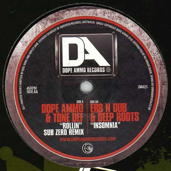 Rollin (Sub Zero Remix) / Insomnia - Single