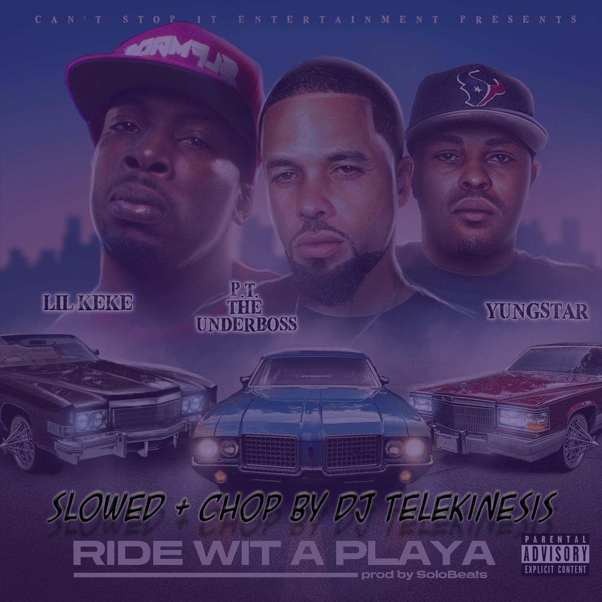 Ride Wit a Playa (feat. P.T. The UnderBoss & Yungstar) [DJ Telekinesis Slowed & Chop Remix] - Single