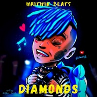 Album cover for Xxxtentacion Type Beat "Diamonds" by Hrithik Mehra