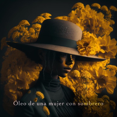 Óleo de una mujer con sombrero - Single