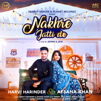 Harvi Harinder & Afsana Khan - Nakhre Jatti De - Single artwork