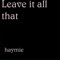 Breath - Haymie lyrics