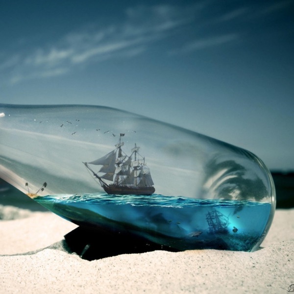 Warship in a Bottle