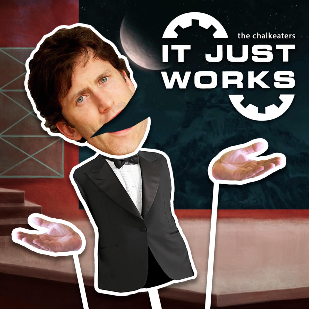 Is it just a game. Тодд Говард it just works. Todd Howard it just works the chalkeaters. Мем it just works. Тодд Говард 2023.
