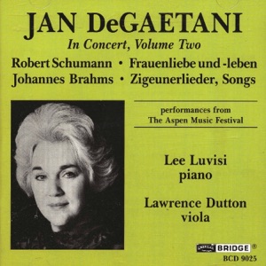 Jan DeGaetani in Concert, Vol. 2 (Live)