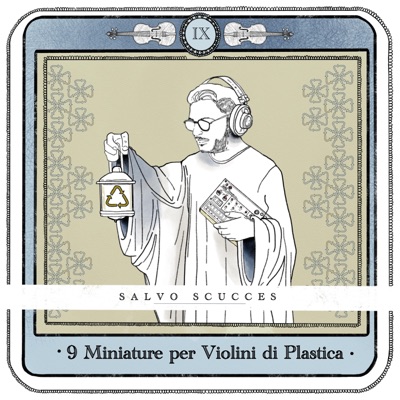 9 miniature per violini di plastica