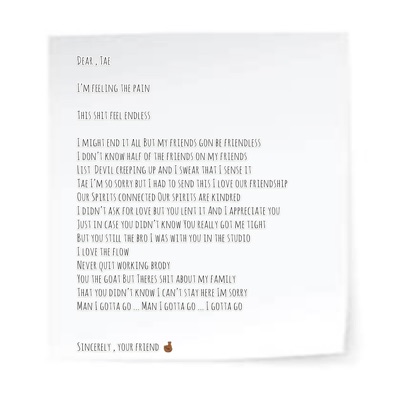 Sincerely, Pt. 1 - Single