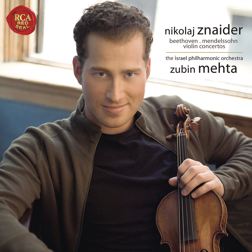 Обложка альбома «Beethoven & Mendelssohn: Violin Concertos» — Nikolaj Znaider, Zubin Mehta & Israel Philharmonic Orchestra