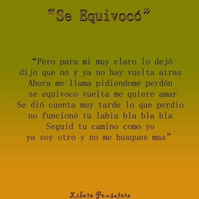 Se Equivocó - Single