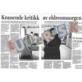 Knusende kritikk av eldreomsorgen artwork