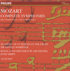 Mozart: Complete Symphonies - Academy of St Martin in the Fields, Josef Krips, Royal Concertgebouw Orchestra &amp; Sir Neville Marriner Cover Art