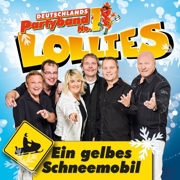 Ein gelbes Schneemobil - Single