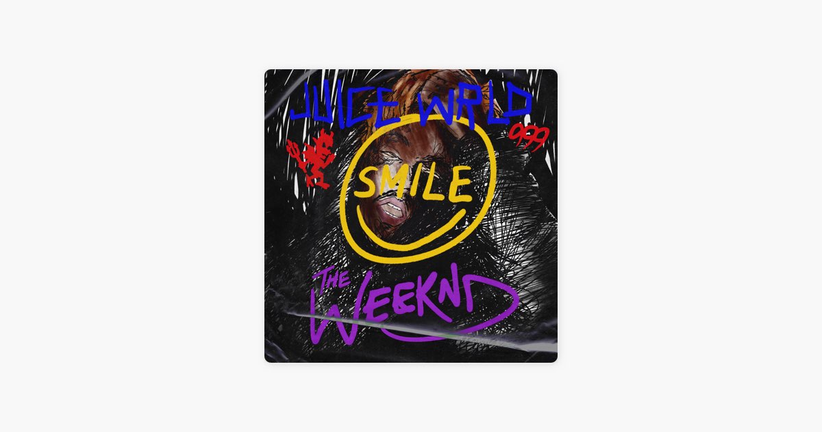 Juice WRLD and WEEKND - Smile, 7 Inch Vinyl Record, Orange