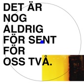 Det är nog aldrig för sent för oss två artwork